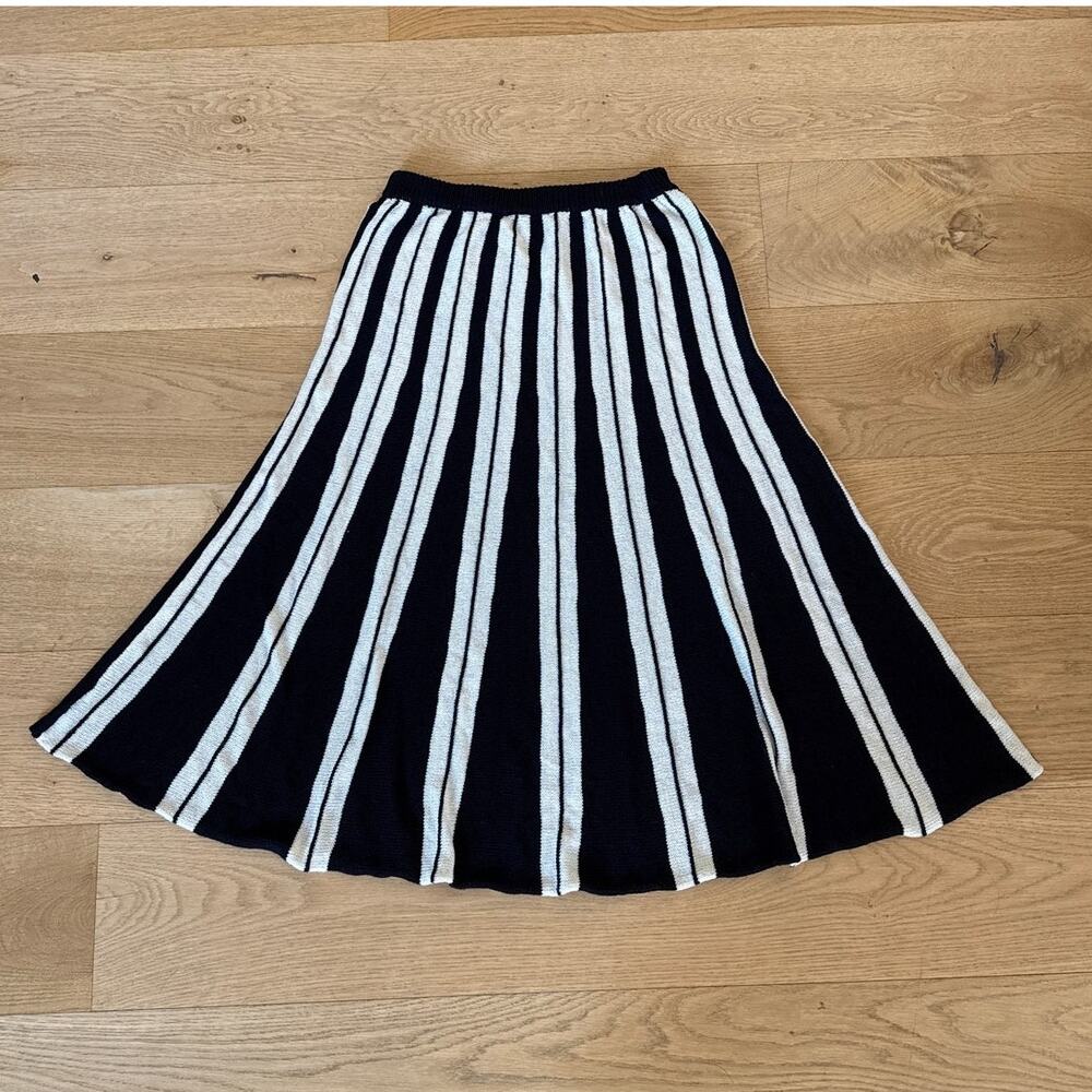 Cupshe x Renee & Elisha Herbert Maxi Skirt Mix & Mingle Size est XS Black Cream